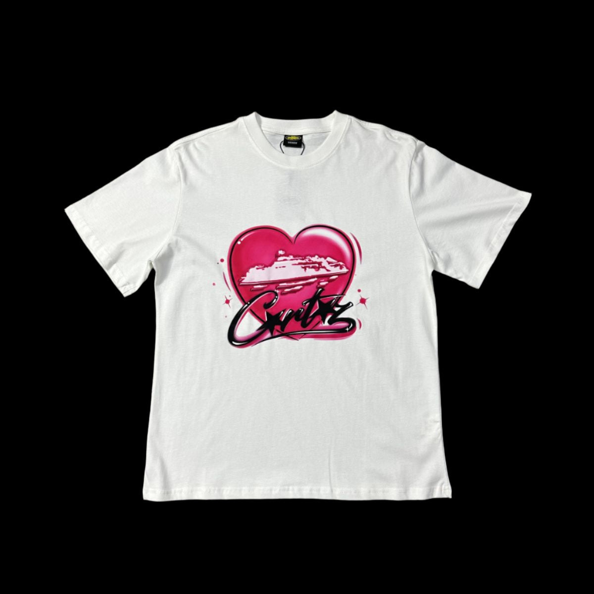 Corteiz Alcatraz Heart Shirt White
