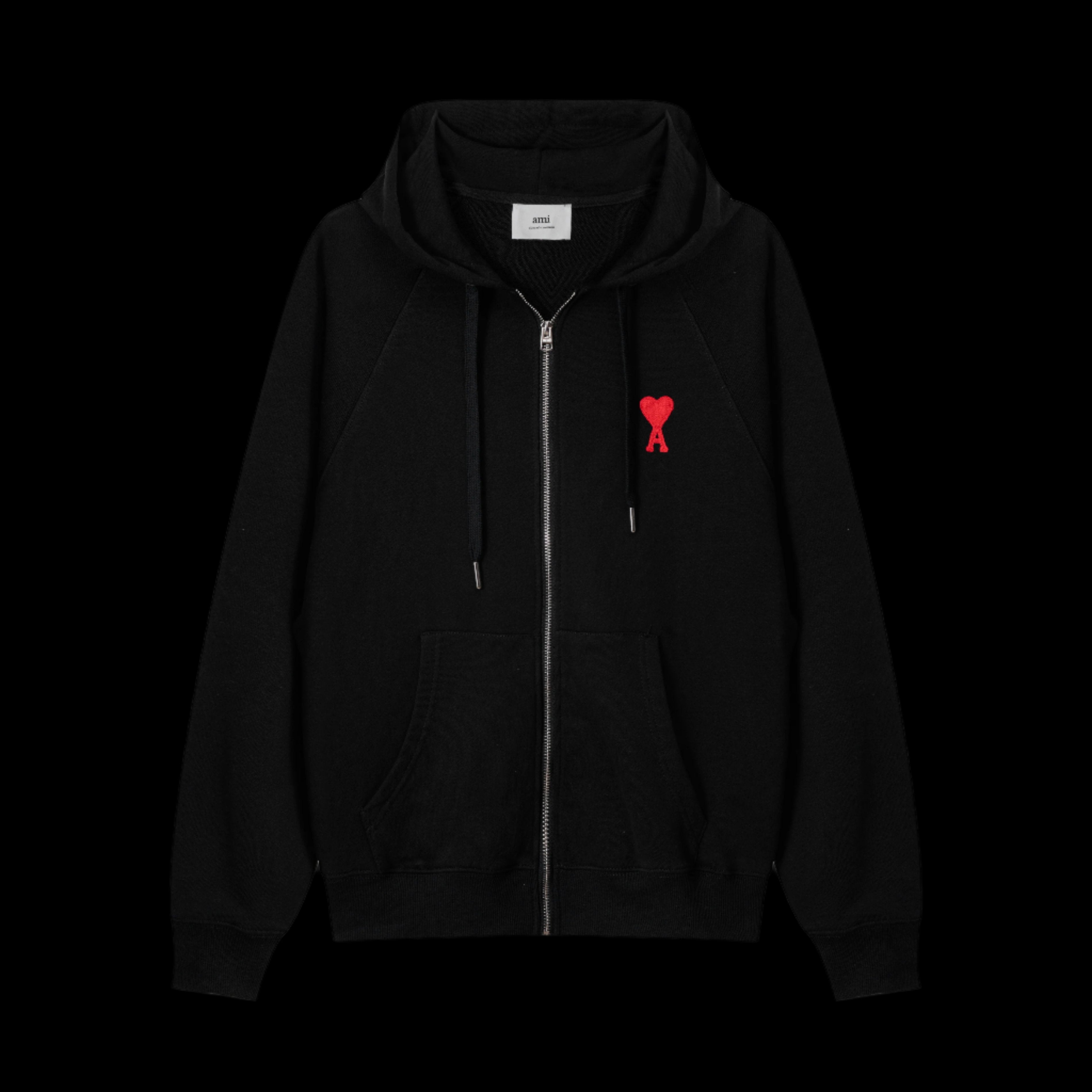 Ami Paris Black Zip Up