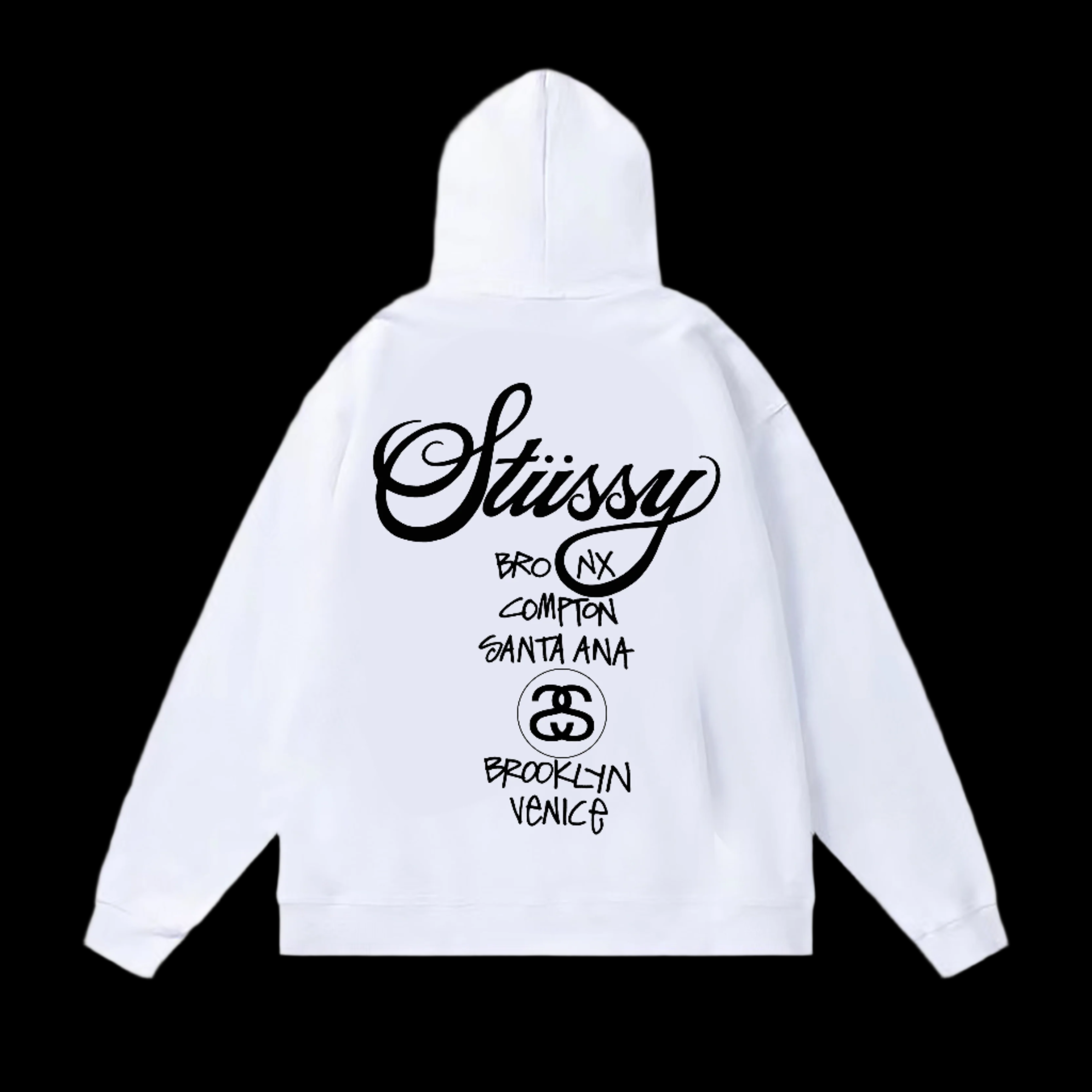 Stussy fancy hoodie 'white'