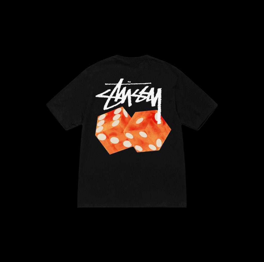 Stussy diceroll t-shirt "Black/Orange"