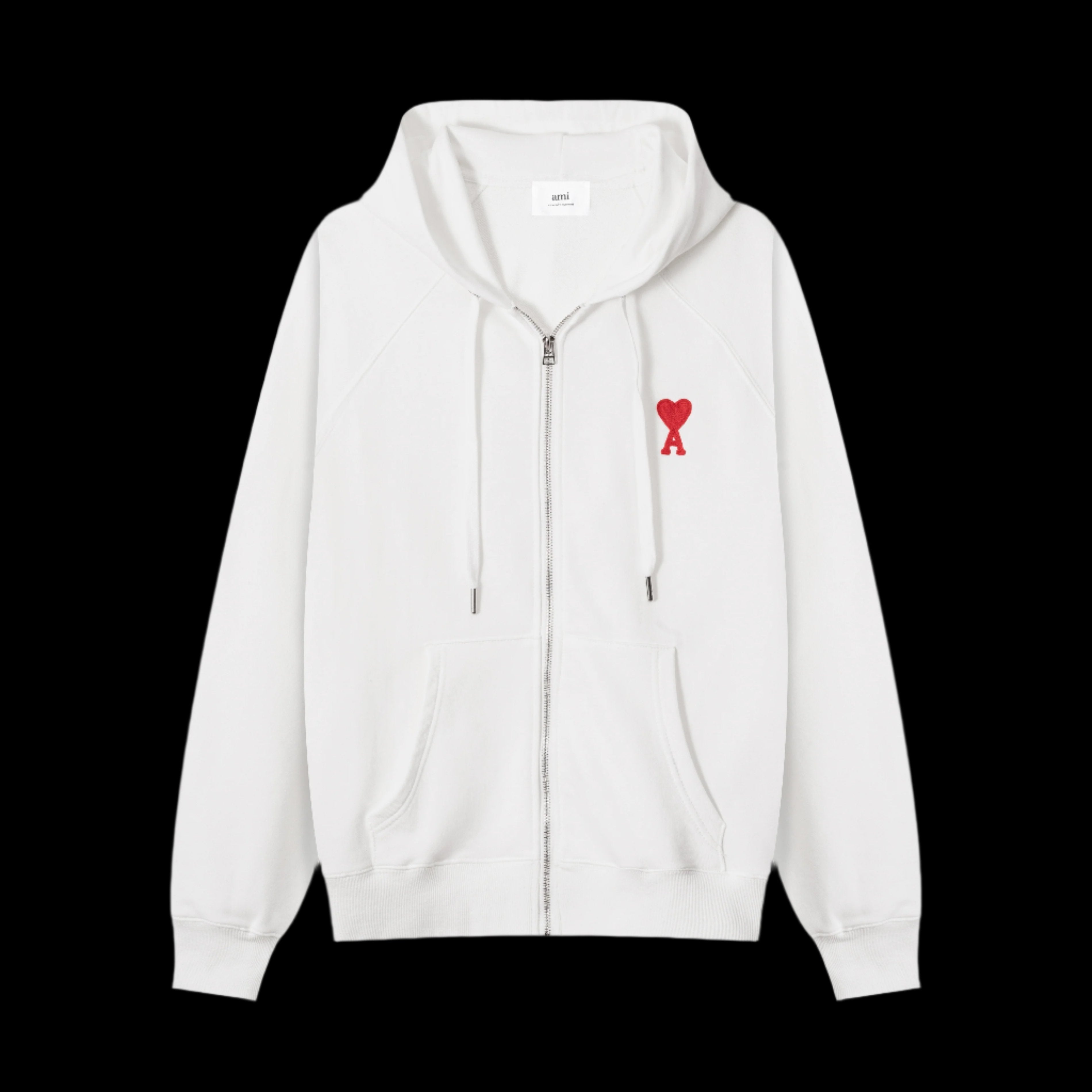 Ami Paris White Zip Up