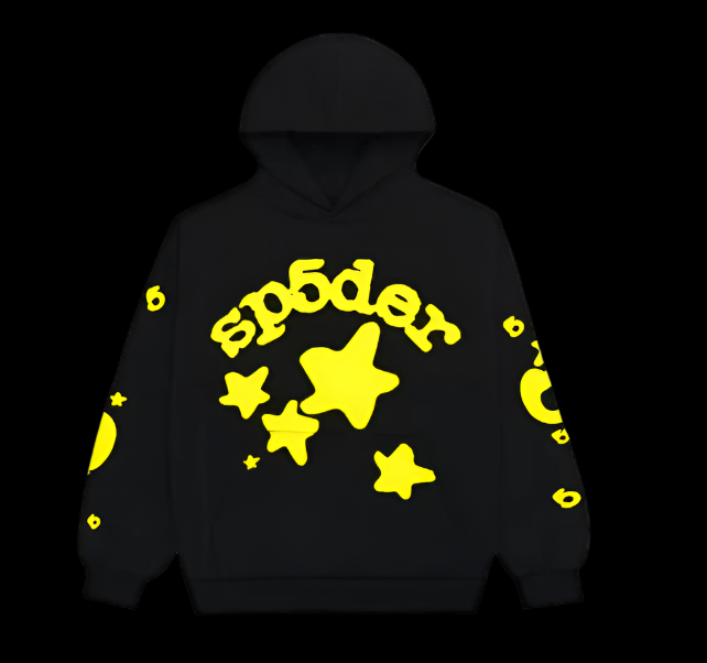 Sp5der Beluga Hoodie Onyx Yellow