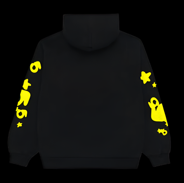 Sp5der Beluga Hoodie Onyx Yellow