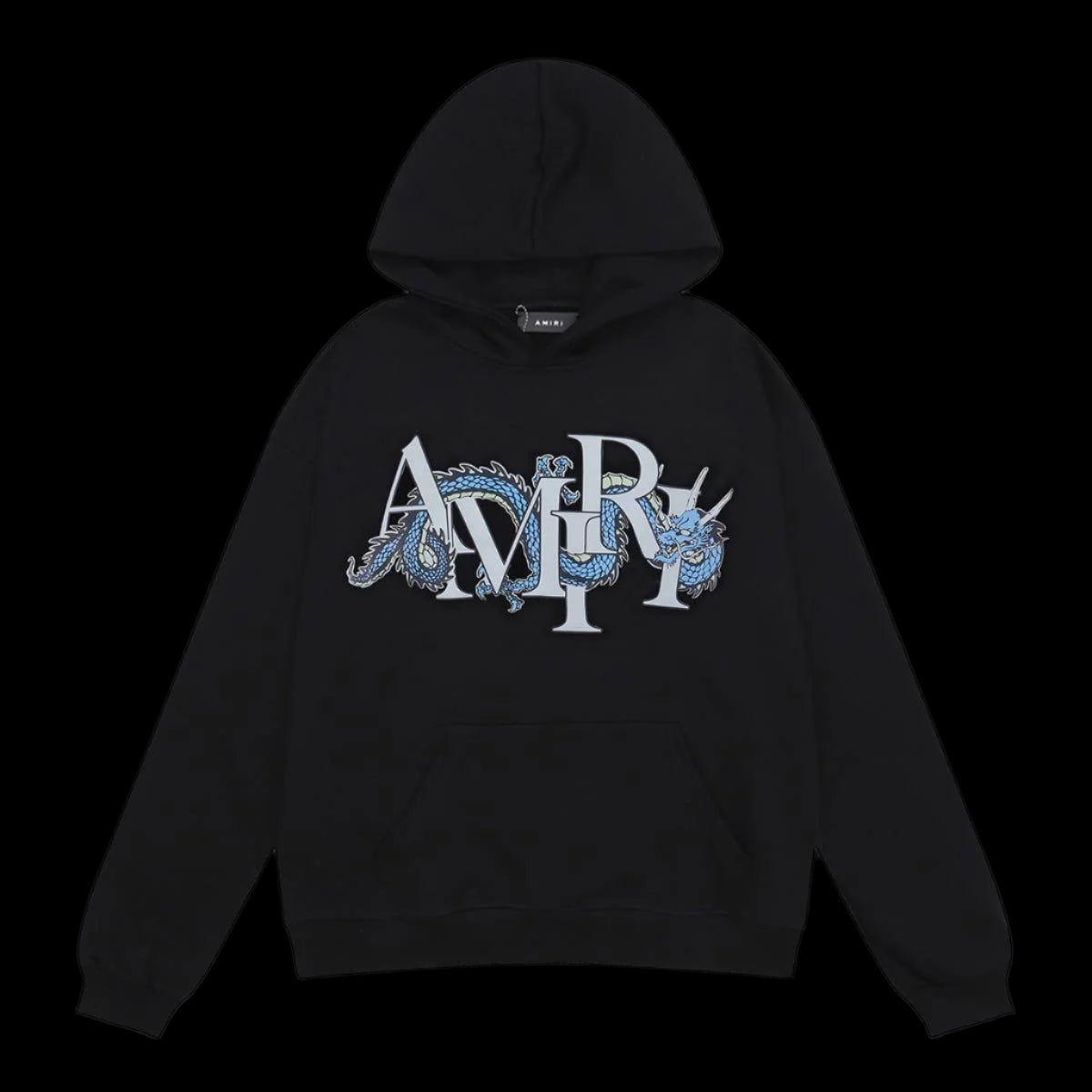 Amiri Hoodie Black Dragon