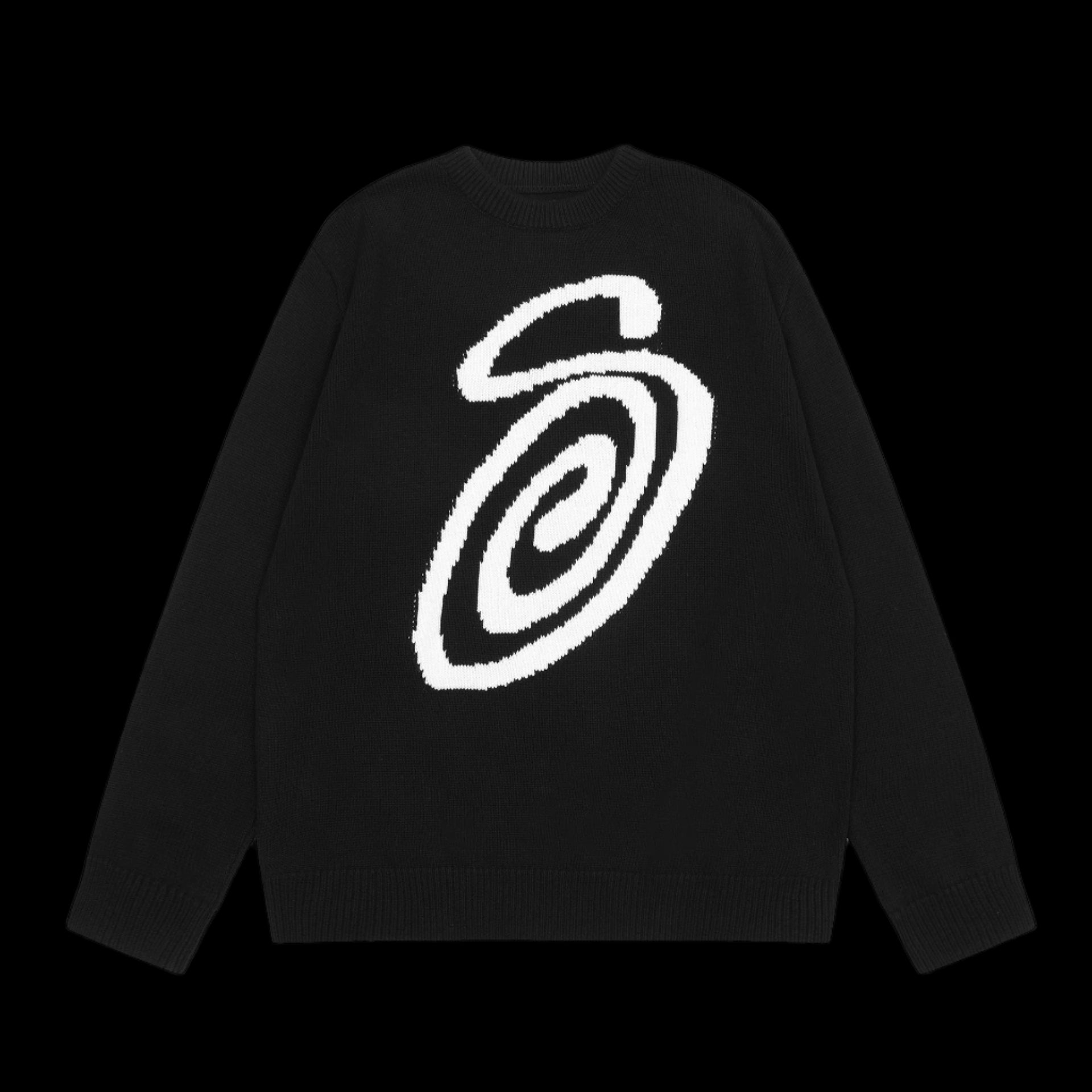 Stussy sweater swirl "Black"
