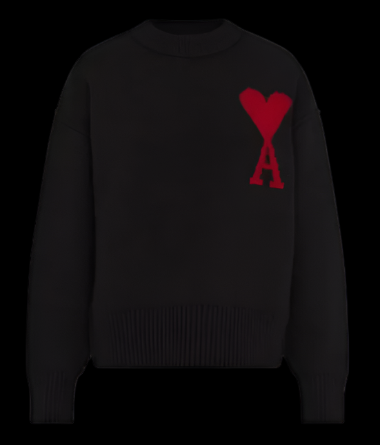 AMI Paris Sweater Black