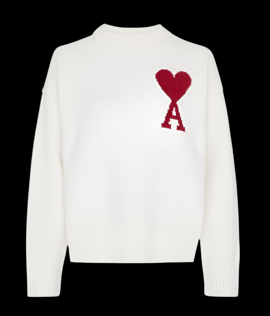 AMI Paris Sweater White