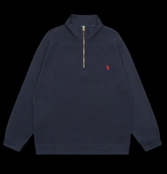 Ralph Lauren Navy Blue Half Zip Up