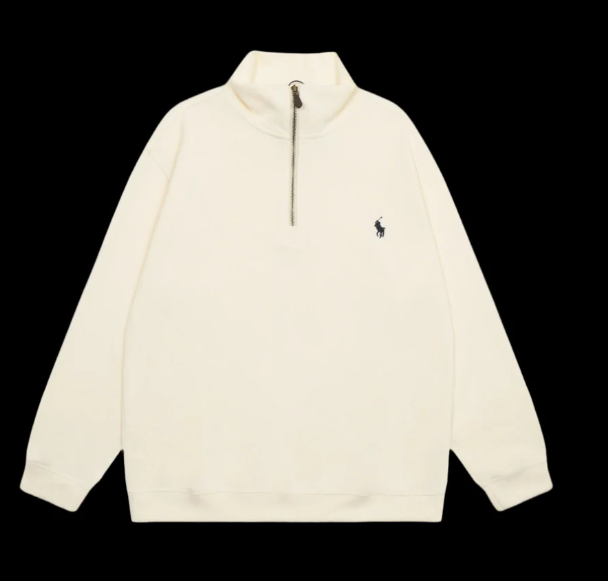 Ralph Lauren Cream Half Zip Up