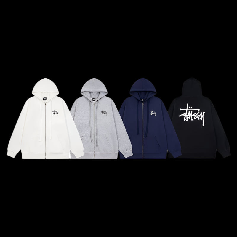 Basic Stussy hoodies zip-up