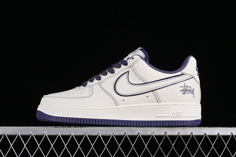 Nike air force 1 X Stussy 'white/purple'
